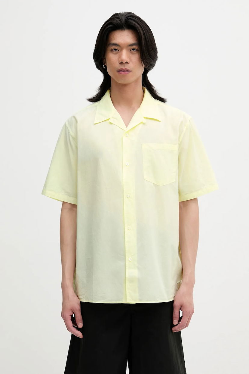 Košeľa NORSE PROJECTS Norse Projects Carsten Cotton Tencel Shirt, Regular Fit Žltá | N40.0579.3043