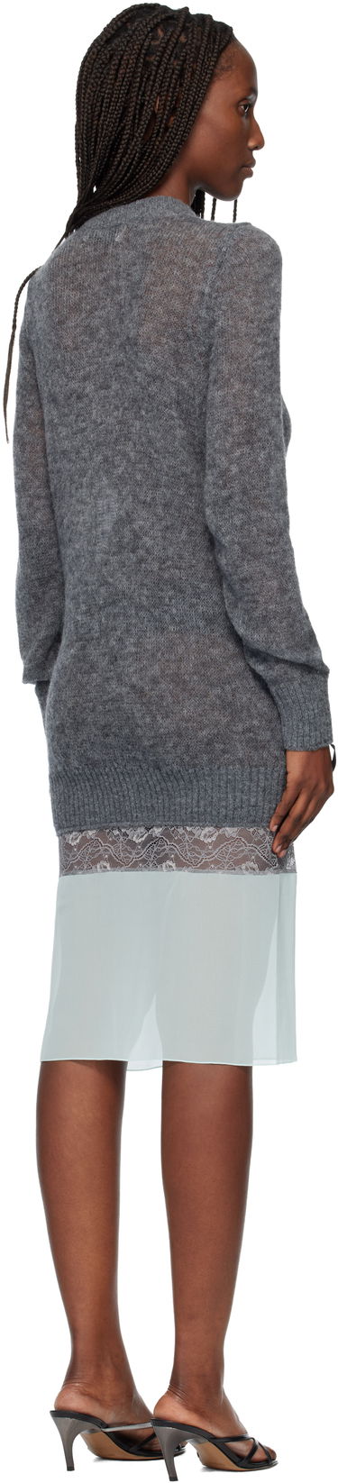 Šaty Coperni Multi-Layer Pullover Midi Dress Šedá | COPML172Y1003, 2