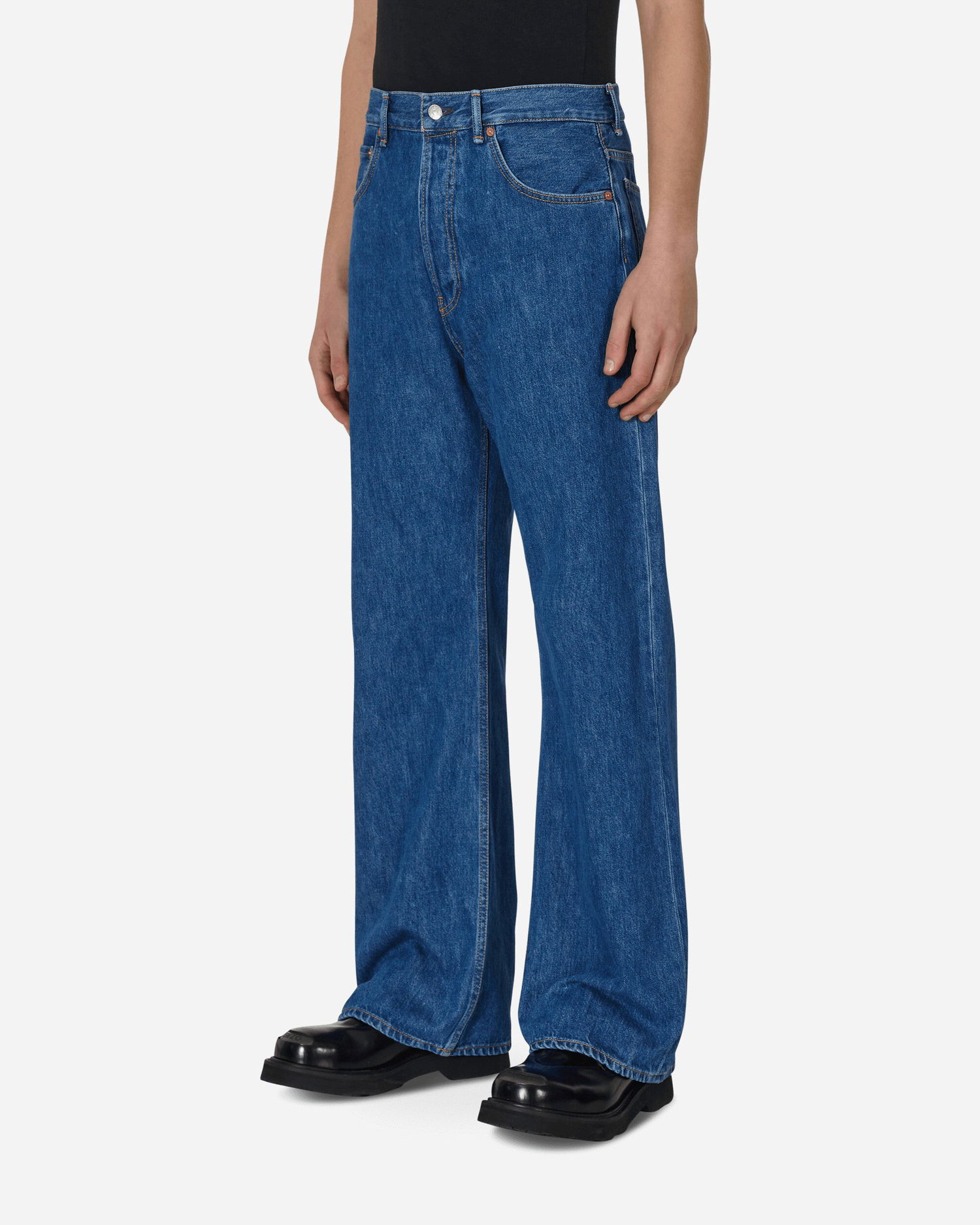 Džínsy Acne Studios Loose Fit Jeans Navy | B00231- 838, 1