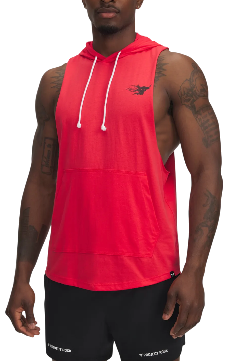 Tielko Under Armour Project Rock Sleeveless Hoodie Červená | 1389947-989, 0