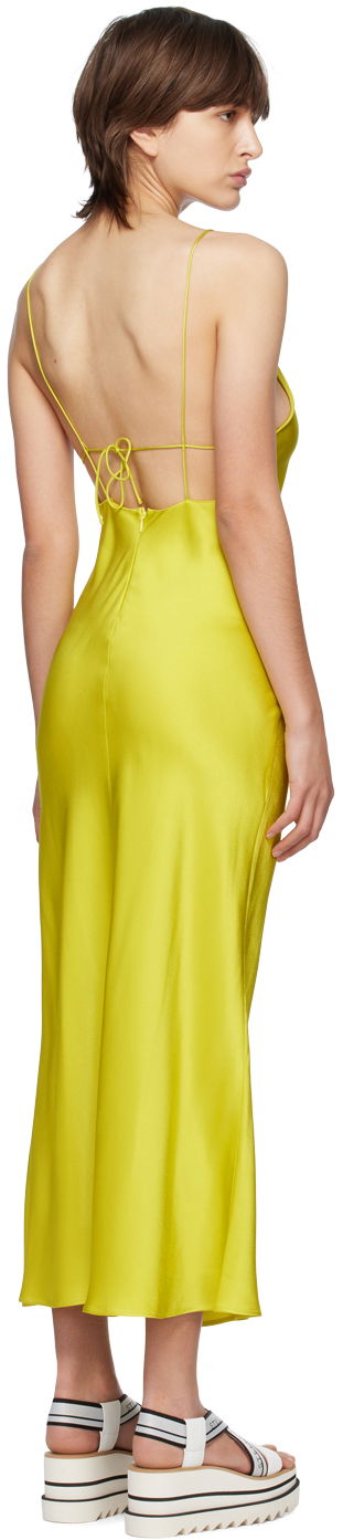 Šaty Stella McCartney Designer Sheer Panel Maxi Dress Žltá | 6A01273AU309, 2
