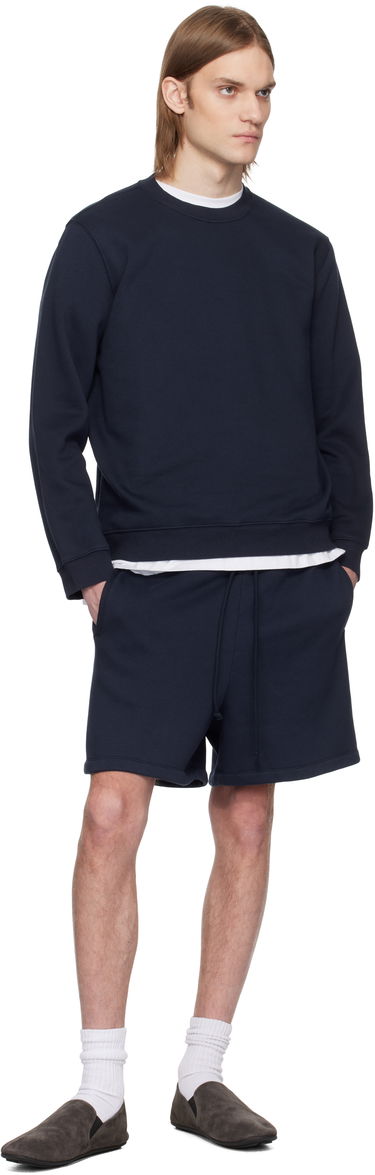 Šortky SKIMS SKIMS Fleece Lounge Relaxed Shorts Navy | BO-SHO-5340M-NAVY, 3