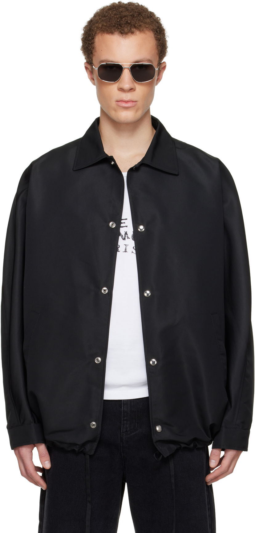 Bunda Givenchy Coach Jacket Čierna | BM01G3166P001