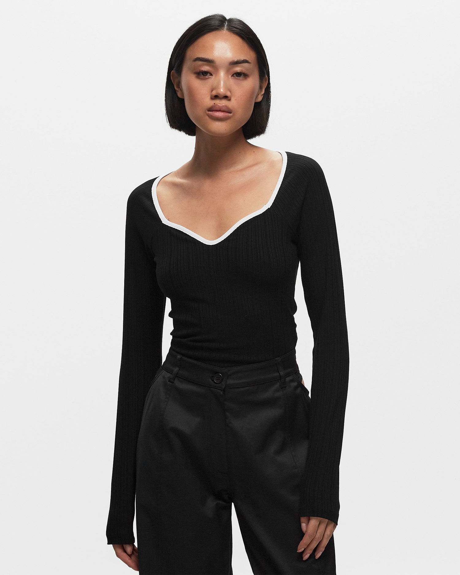Tričko envii ENCROW LS DEEP TEE Čierna | E23500075-BLACK, 1