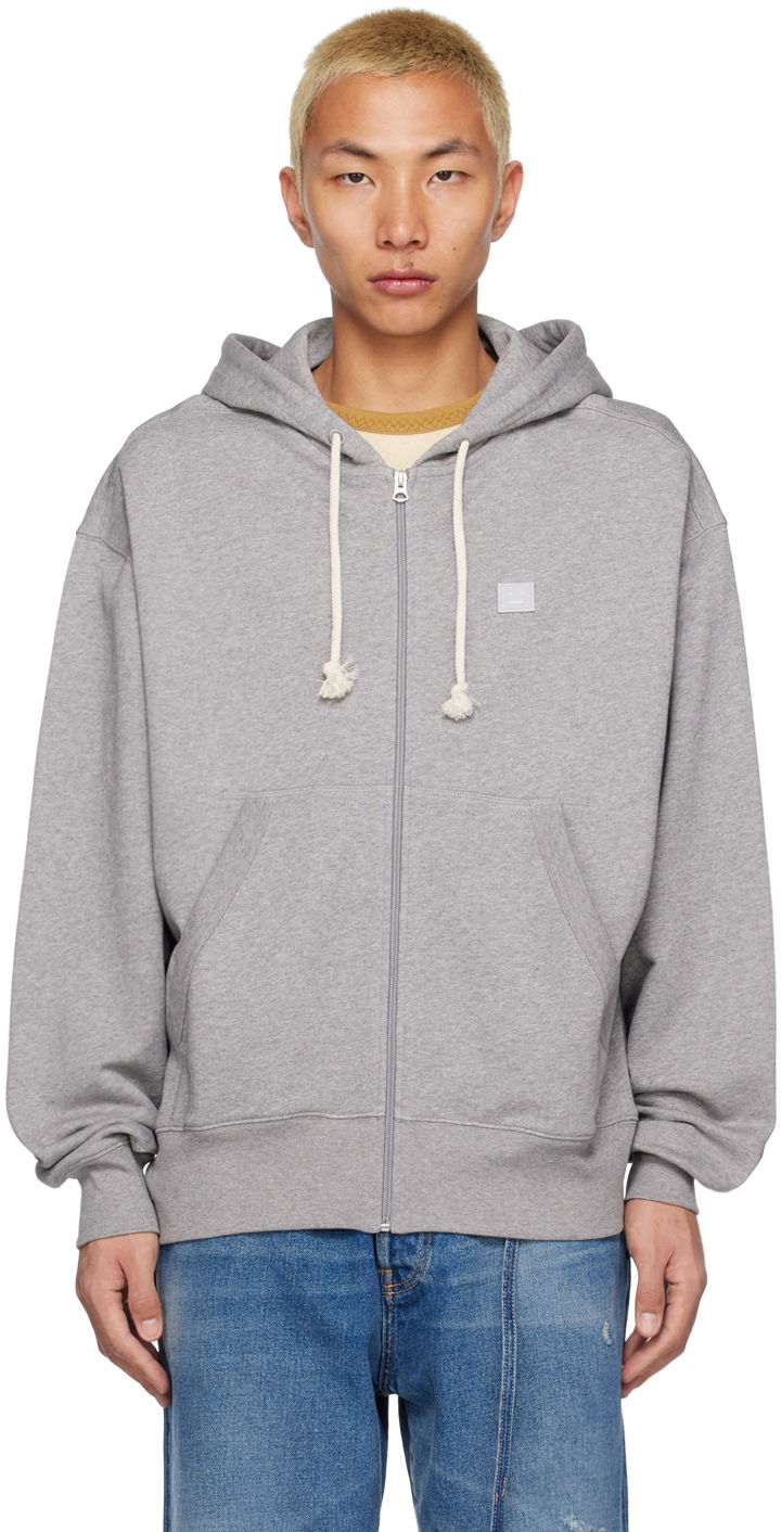 Patch Zip-Up Hoodie