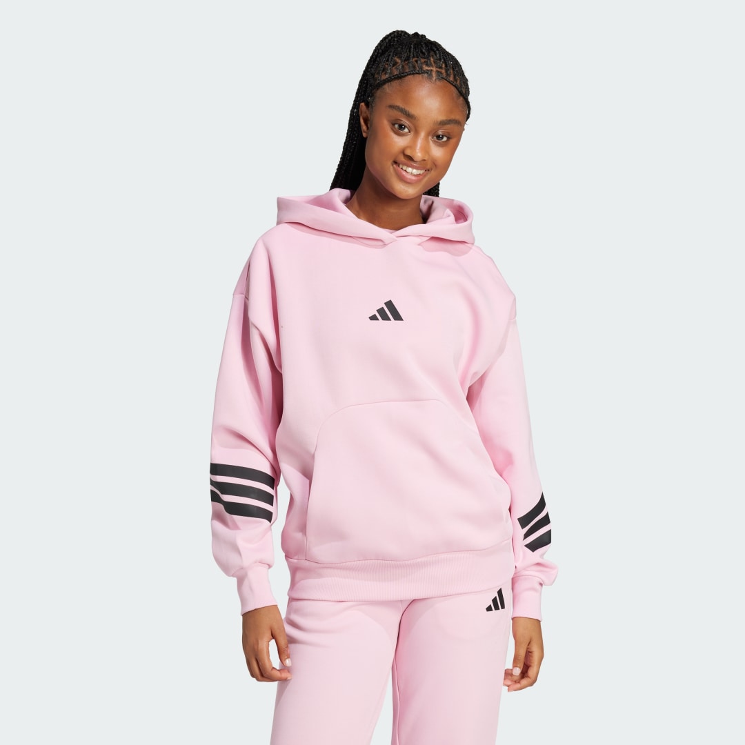 Mikina adidas Performance Fleece Hoodie Ružová | JE0183, 0