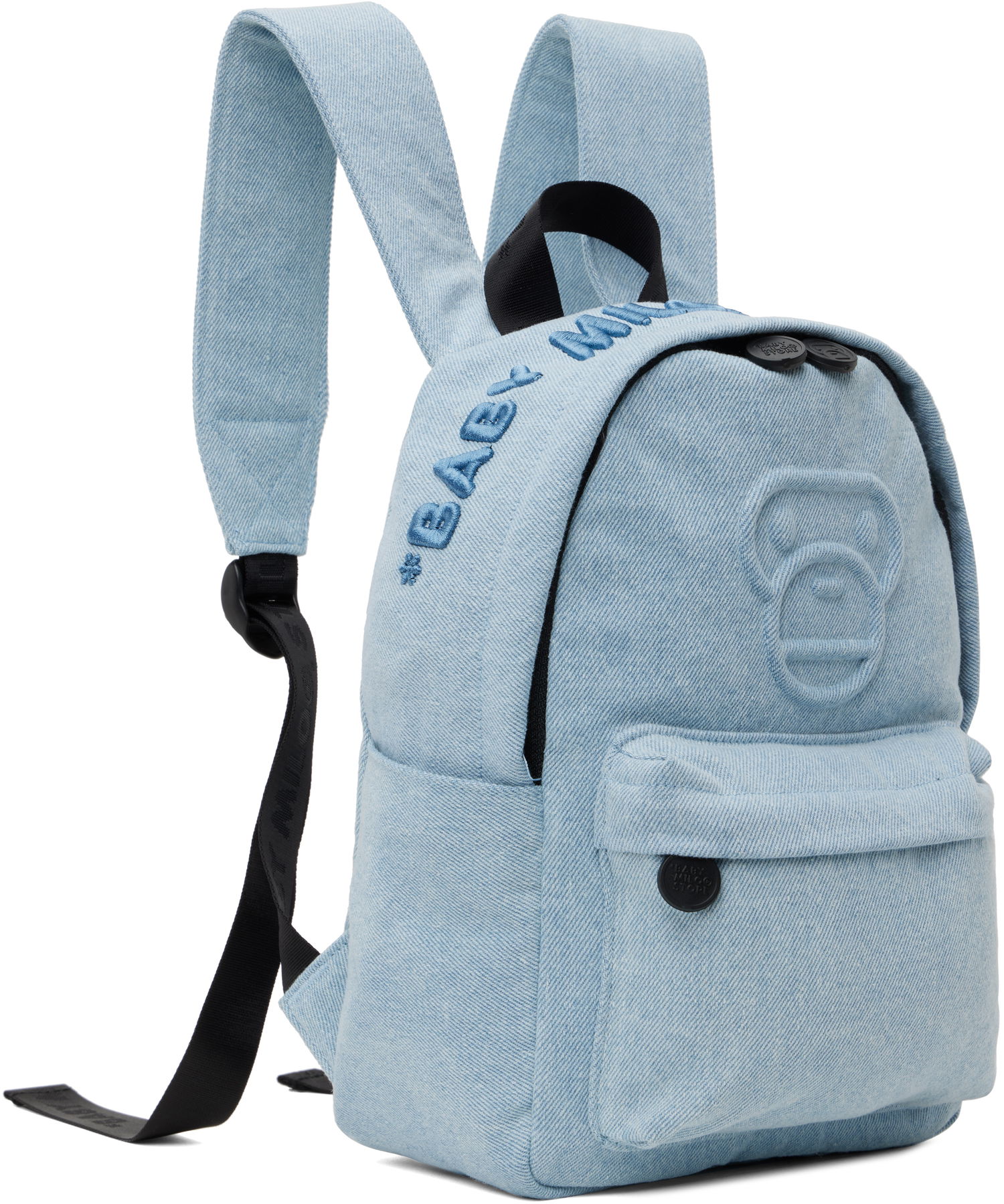 Batoh BAPE Baby Milo Denim Mini Backpack Modrá | 0MXBGW4358XXO, 1