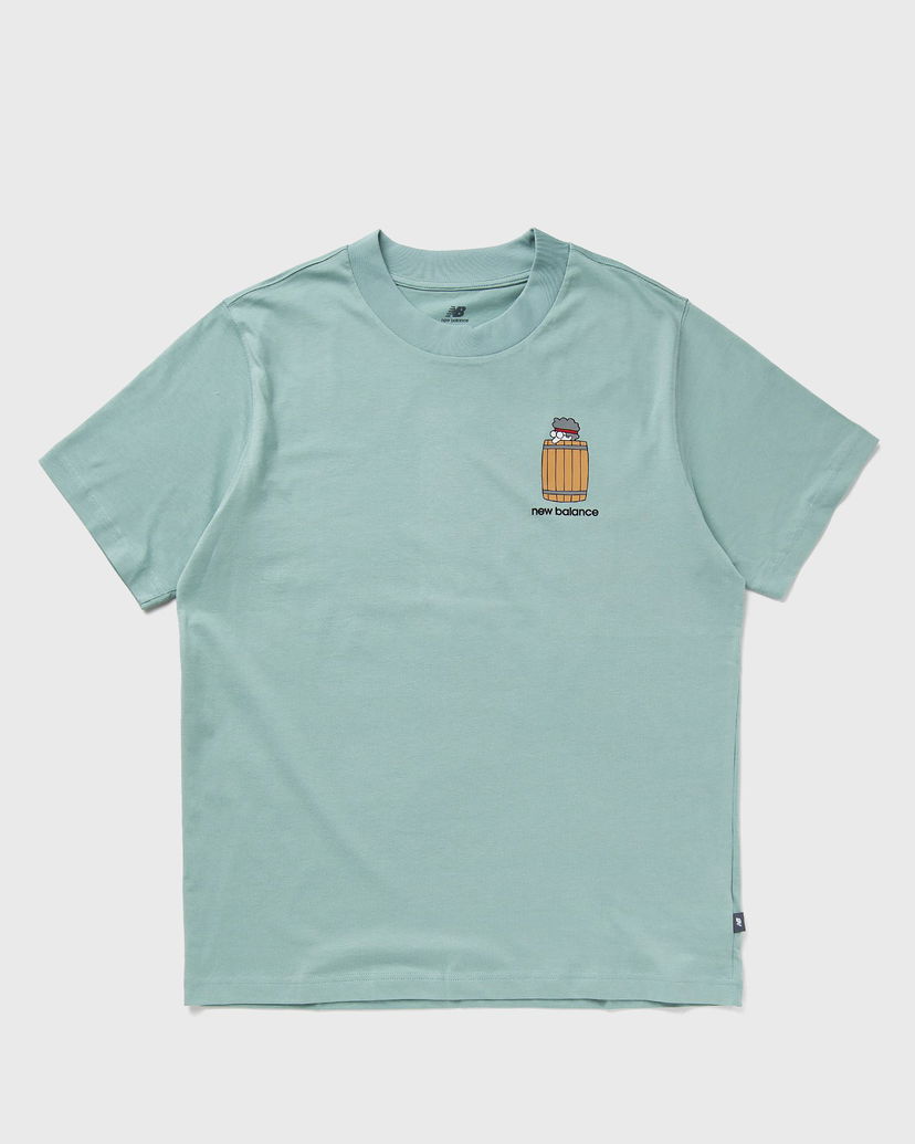 Tričko New Balance Barrel Runner Tee men Shortsleeves Šedá | MT41596-SAM