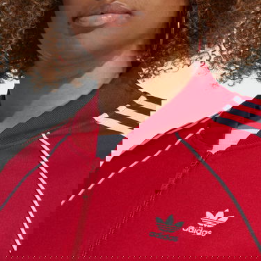 Bomber bunda adidas Originals Adicolor Classics SST Plus Size Track Jacket Červená | IB5914, 2