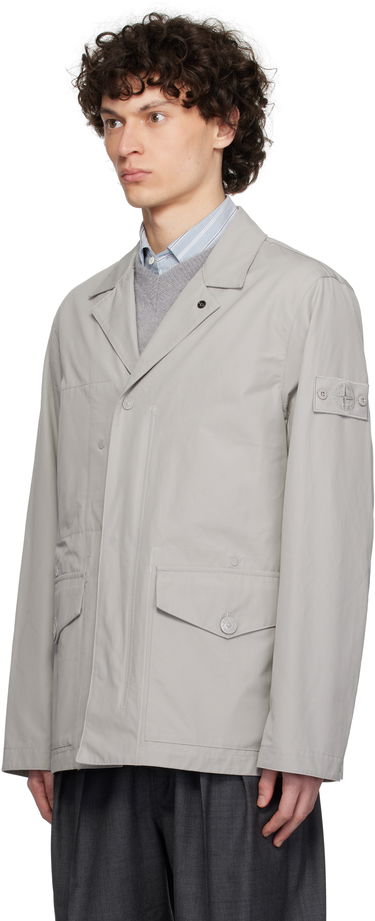 Bunda Stone Island Stone Island Weatherproof Cotton Canvas Jacket Šedá | K1S15 A100002 S00F1, 3