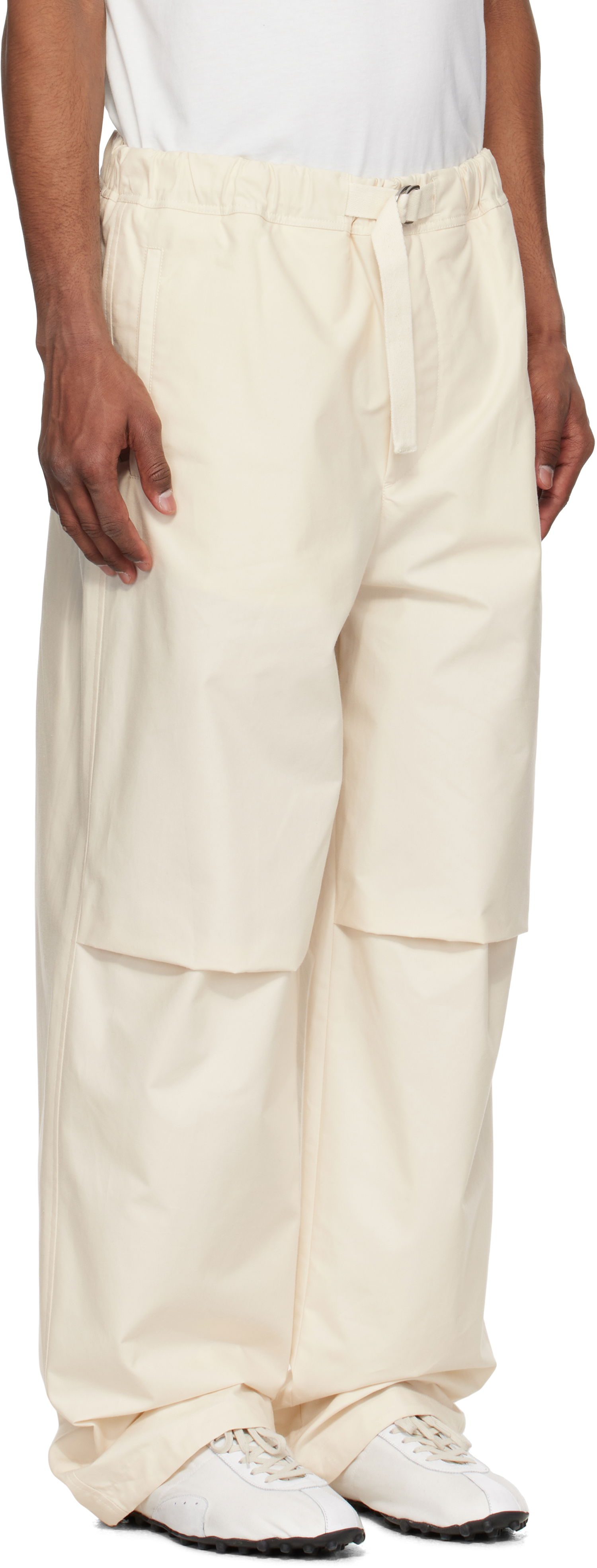 Cargo nohavice Jil Sander Jil Sander Belted Trousers Béžová | J47KA0268_J45296, 1