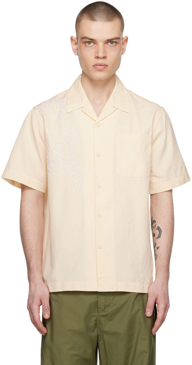 Košeľa Maharishi Cloud Embroidered Casual Shirt Žltá | 4300, 0