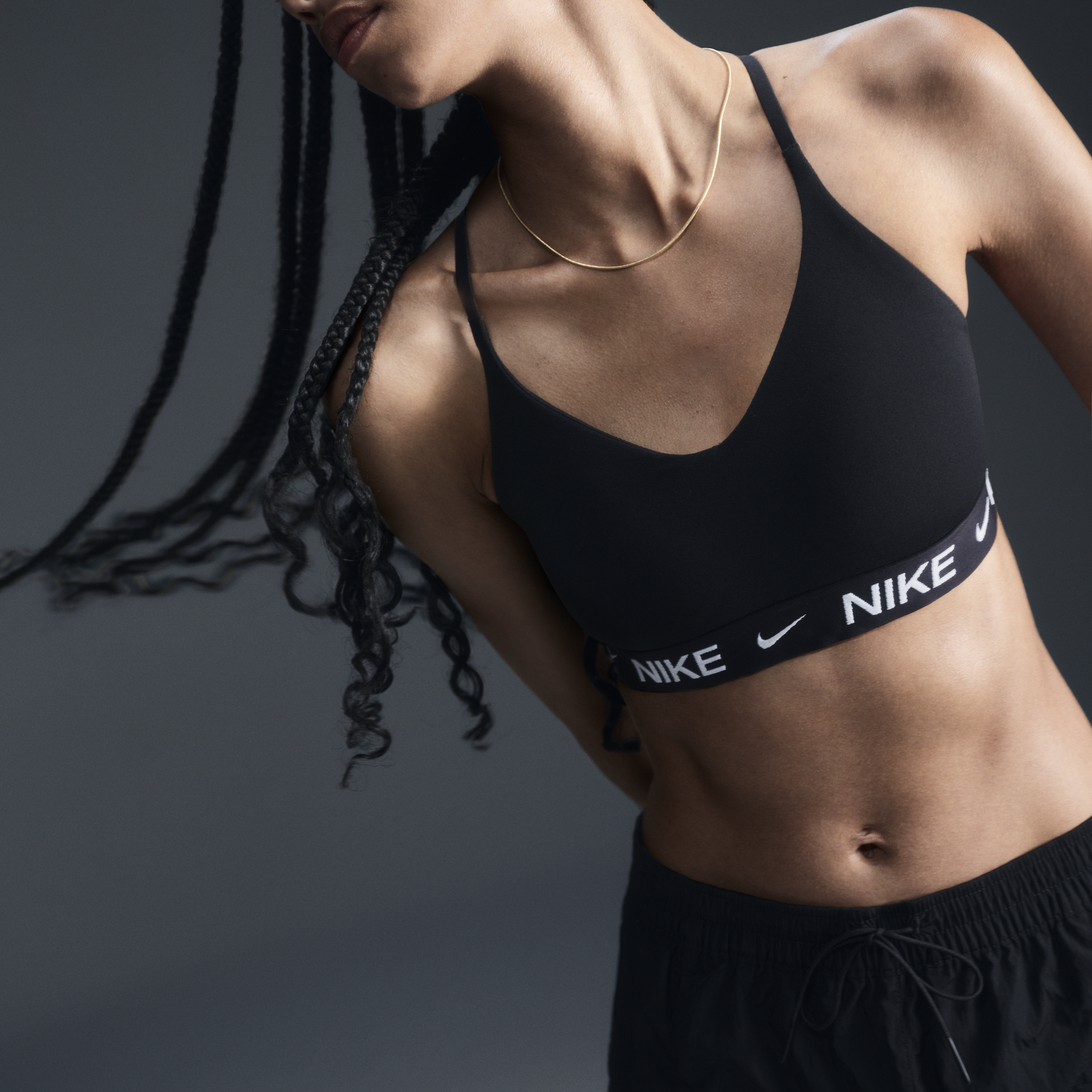 Sports Bra with Logo Band