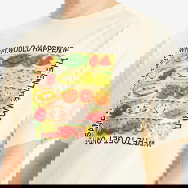 Tričko MARKET Smiley Same Page T-Shirt Béžová | 399002182-CRE, 5