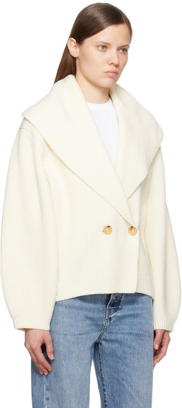 Sveter TOTEME TOTEME Shawl-Lapel Knit Cardigan Čierna | 251-WRT4354-YA0110, 4