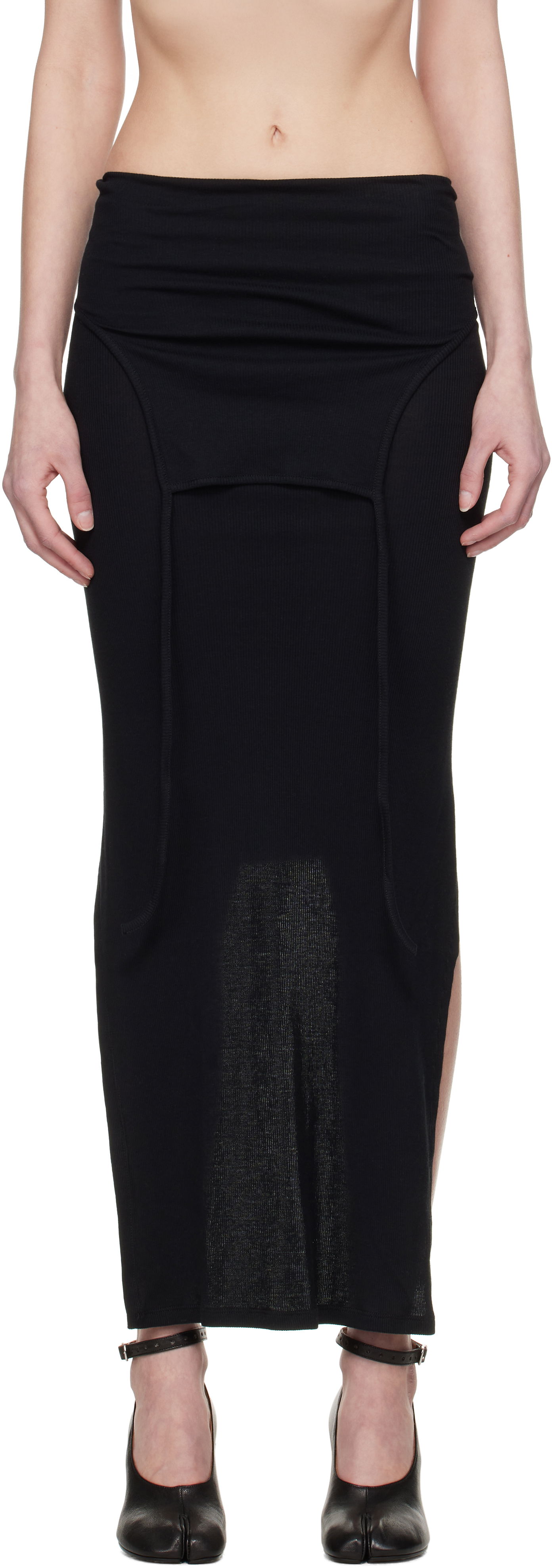 Sukňa Eckhaus Latta Eckhaus Latta Flip Midi Skirt Čierna | 1206-EL-PS25-A -, 0
