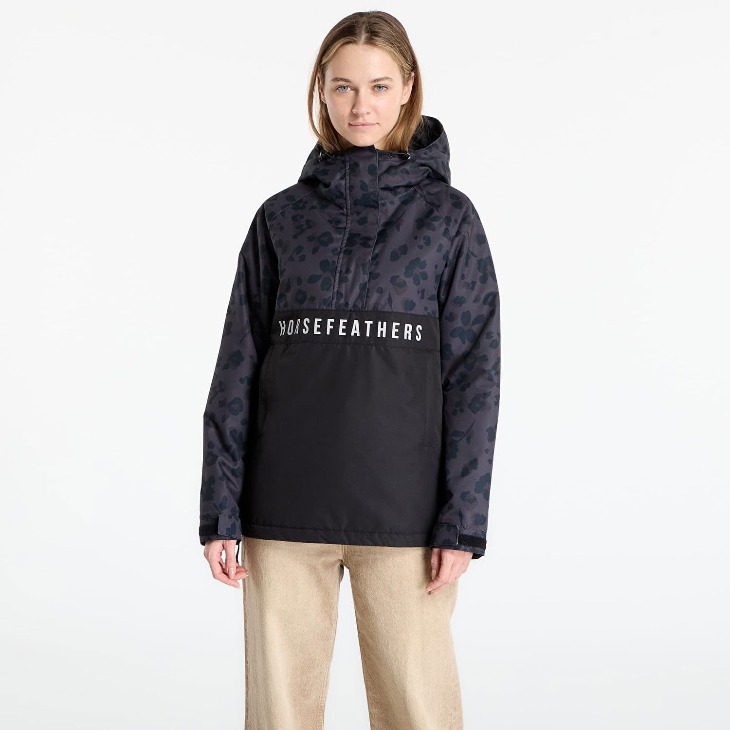 Vetrovka Horsefeathers Tala Jacket Floral Cheetah Čierna | OW233B, 0