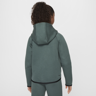 Mikina Nike Girls' Sportswear Tech Fleece Full-Zip Hoodie Zelené | HV8695-338, 1