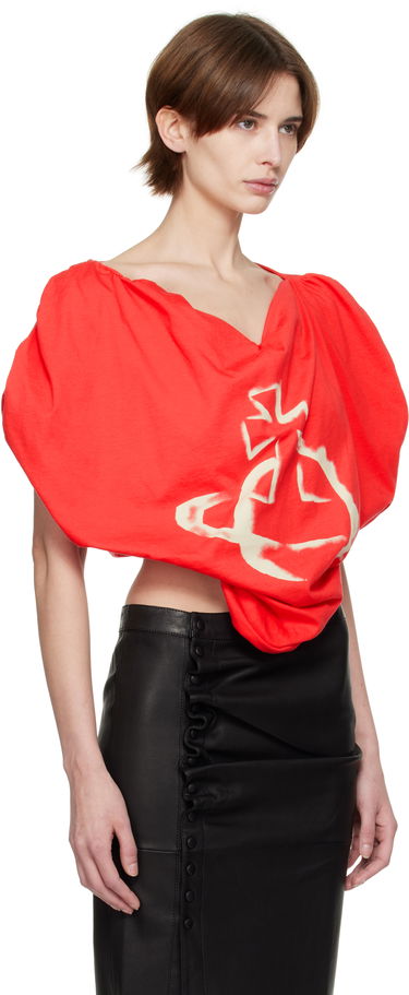 Tričko Vivienne Westwood Vivienne Westwood Stencil Orb Heart Blouse Červená | 1G01000S-J001M-, 1