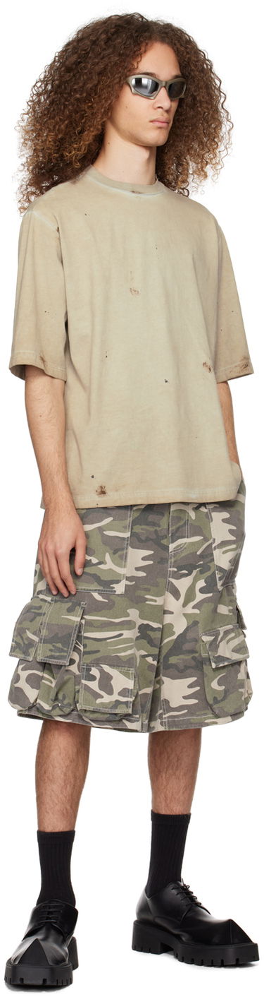 Tričko We11done We11done Faded T-Shirt Zelené | WD-TT0-24-895-U-BG, 3