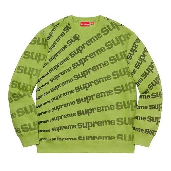 Sveter Supreme Radial Print Crewneck Sweatshirt Zelené | SUP-SS20-098