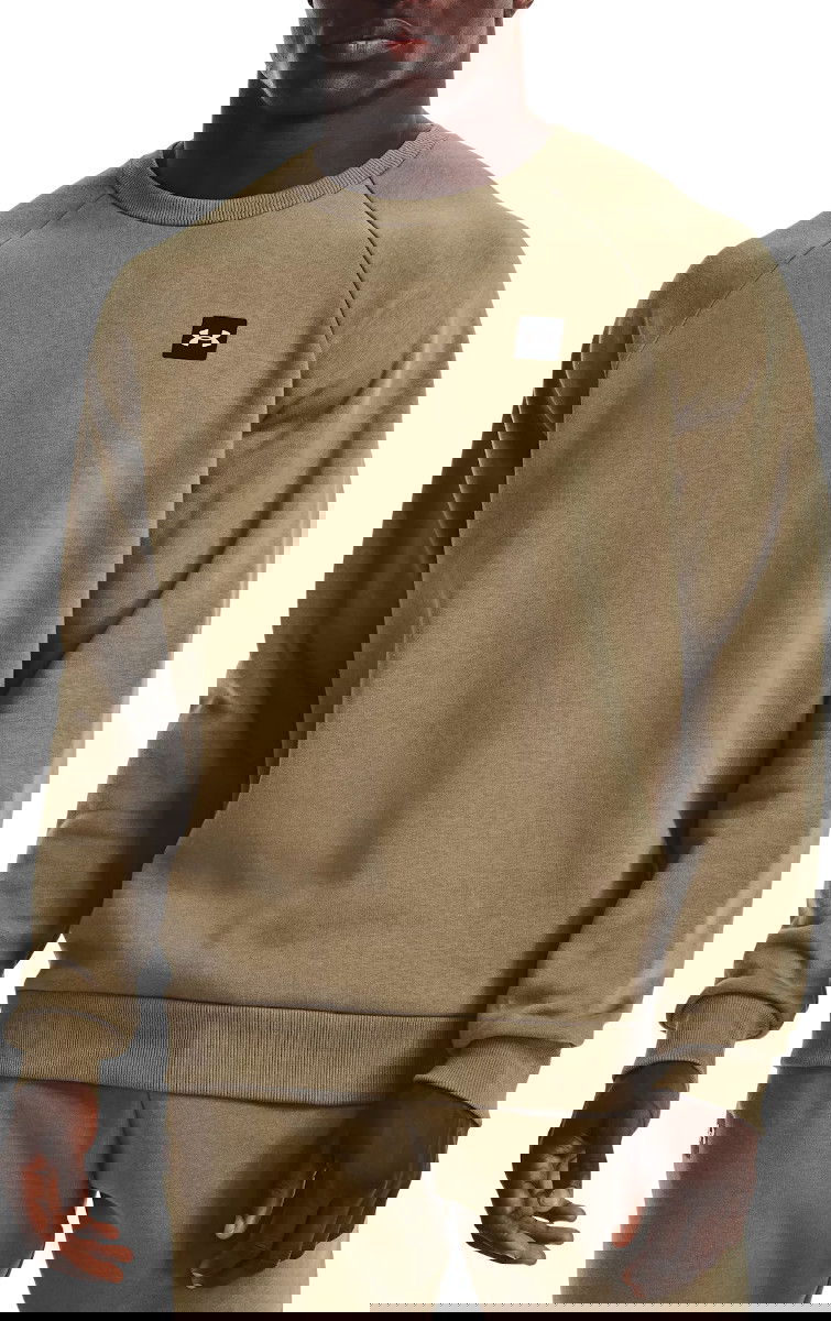 Mikina Under Armour Rival Fleece Crew Neck Sweatshirt Béžová | 1357096-361