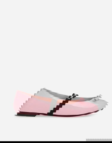 Tenisky a topánky Dolce & Gabbana Patent Leather Ballet Flats With Bow Ružová | D11294A483180400, 0