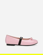 Patent Leather Ballet Flats With Bow