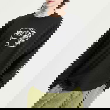Tričko Brain Dead Brain Dead Skull Mech Long Sleeve T-Shirt, Size Large Čierna | BDF25T010O46-BLK, 2