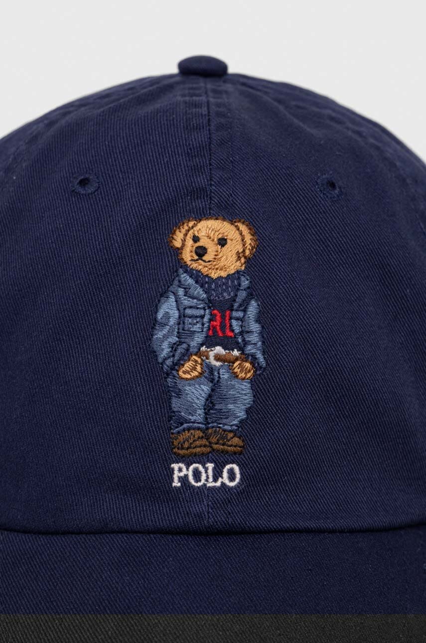 Šiltovka Polo by Ralph Lauren Cotton Baseball Cap with Polo Bear Embroidery Navy | 710917437, 1