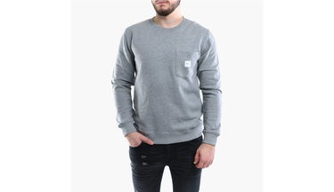 Mikina Makia Square Pocket Sweatshirt Šedá | M41073_923, 3