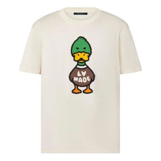 Tričko Louis Vuitton NIGO2 Crossover Cartoon Print T-Shirt Biela | RM221M-F96-HMN04W, 0