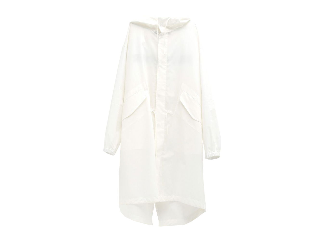 Pláštenka Jil Sander Logo Print Hooded Rain Coat Biela | JSIU470231MU245036-M05, 0