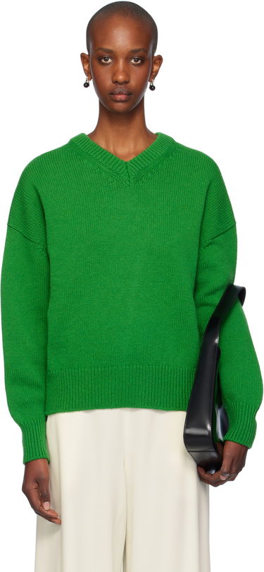 Sveter &Daughter Slouch V-Neck Sweater Zelené | F2205, 0