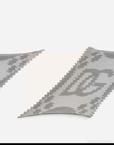 Home decor Dolce & Gabbana Wool Jacquard Cushion Medium Šedá | TCE008TCAN2U0060, 0