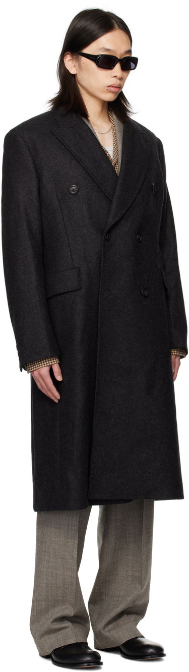 Kabáty OUR LEGACY OUR LEGACY Whale Double-Breasted Coat Čierna | M4251WG, 1