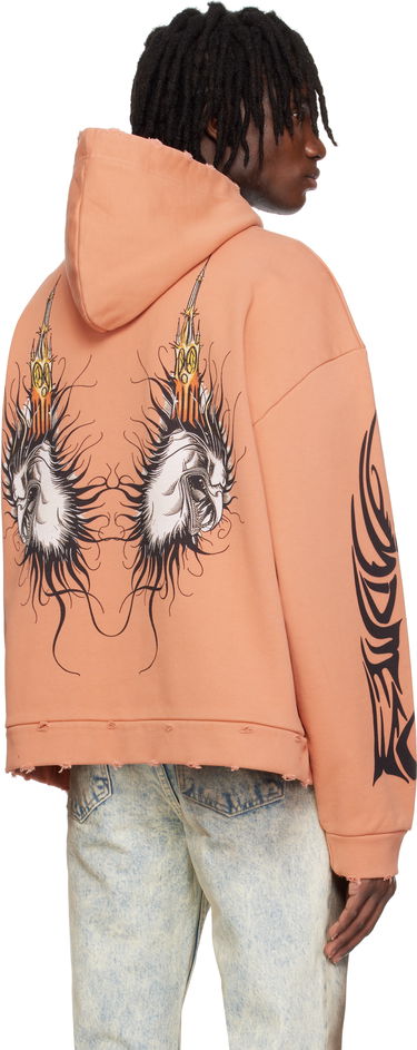 Mikina Who Decides War Who Decides War Nefarious Winged Graphic Hoodie Oranžová | 1110400004SS25, 2