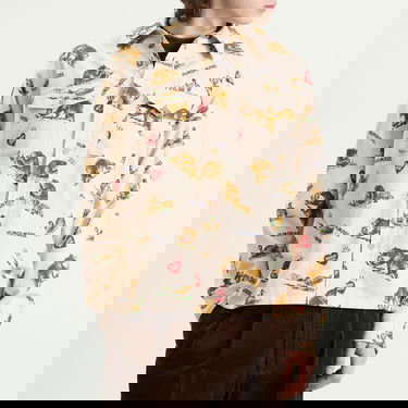 Košeľa Human Made Bear and Duck Pattern Flannel Shirt Ružová | HM30SH011-WHT, 2