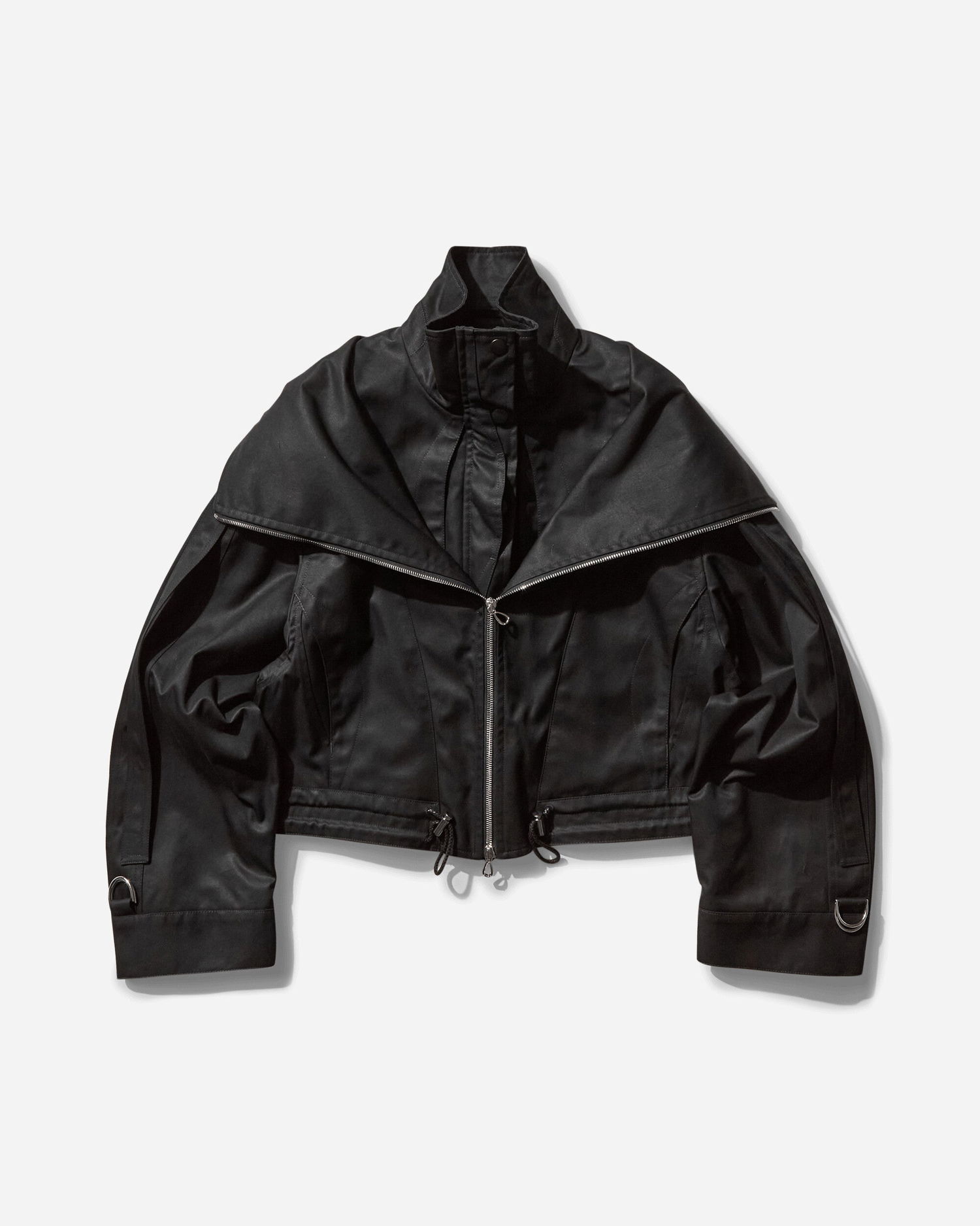 Bunda KIKO KOSTADINOV Erro Cropped Zip-Up Jacket Čierna | KKWSS25J01 23, 1