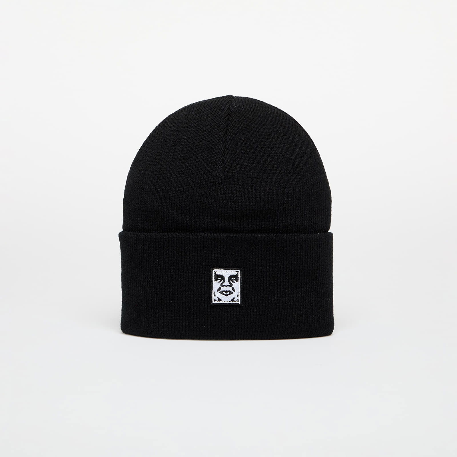 Icon Patch Cuff Beanie Black