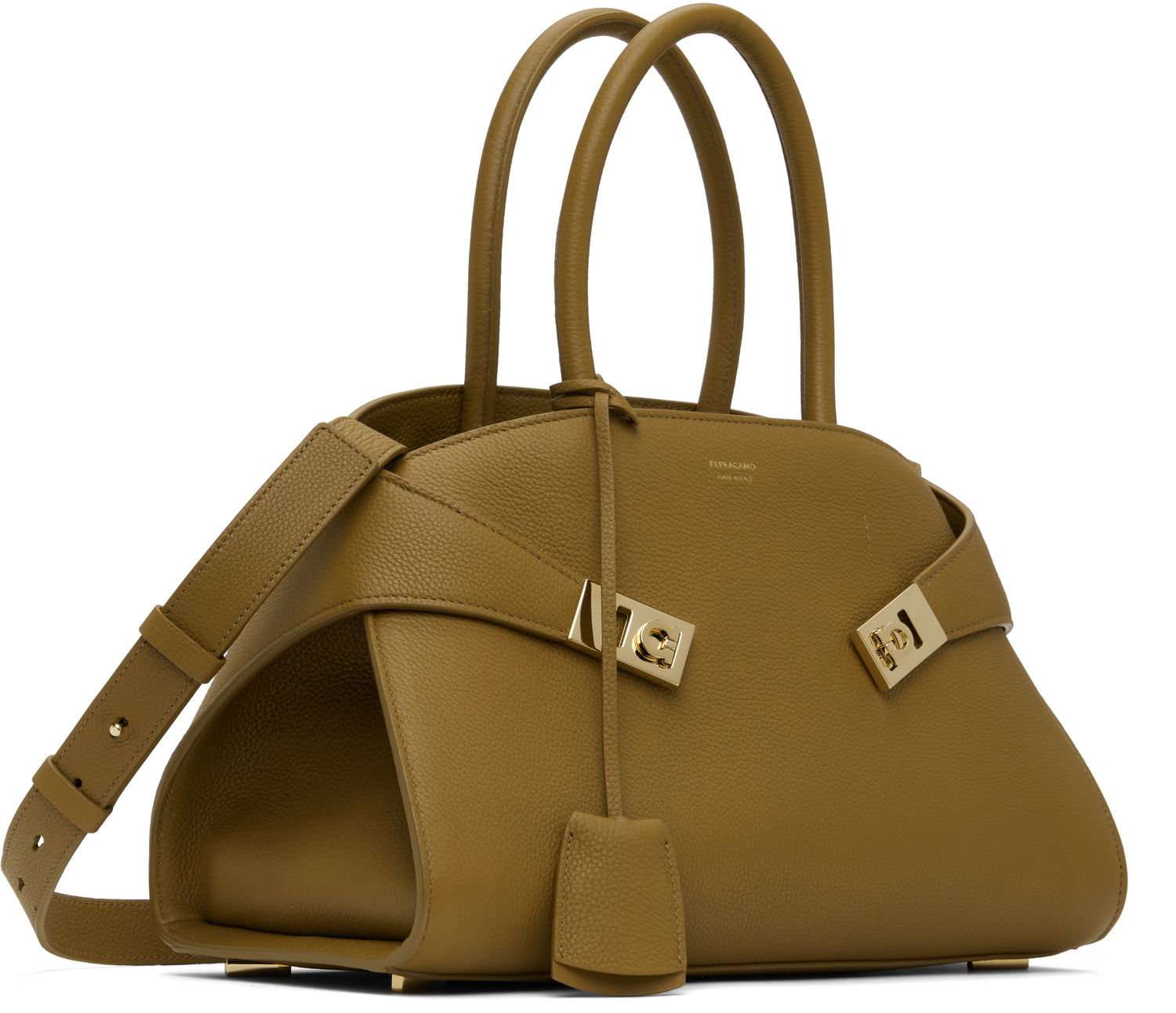 Kabelka FERRAGAMO Ferragamo Hug M Top Handle Bag Zelené | 777522, 1