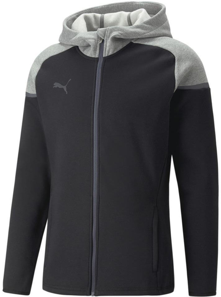 Mikina Puma teamCup Casuals Full-Zip Hoodie Čierna | 65798703, 0
