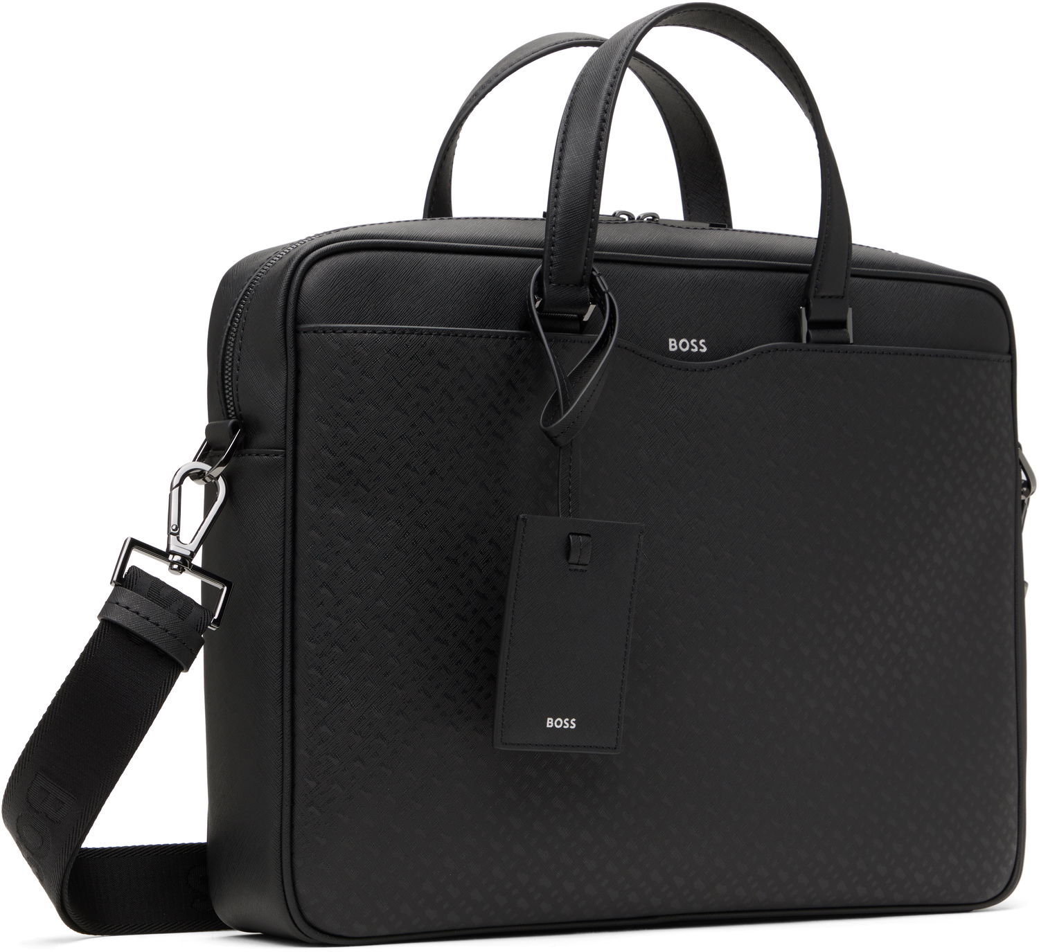 Cestovná taška BOSS Monogram Briefcase Čierna | 50542235, 1