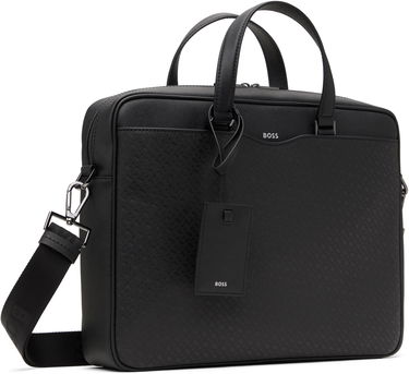 Cestovná taška BOSS Monogram Briefcase Čierna | 50542235, 1