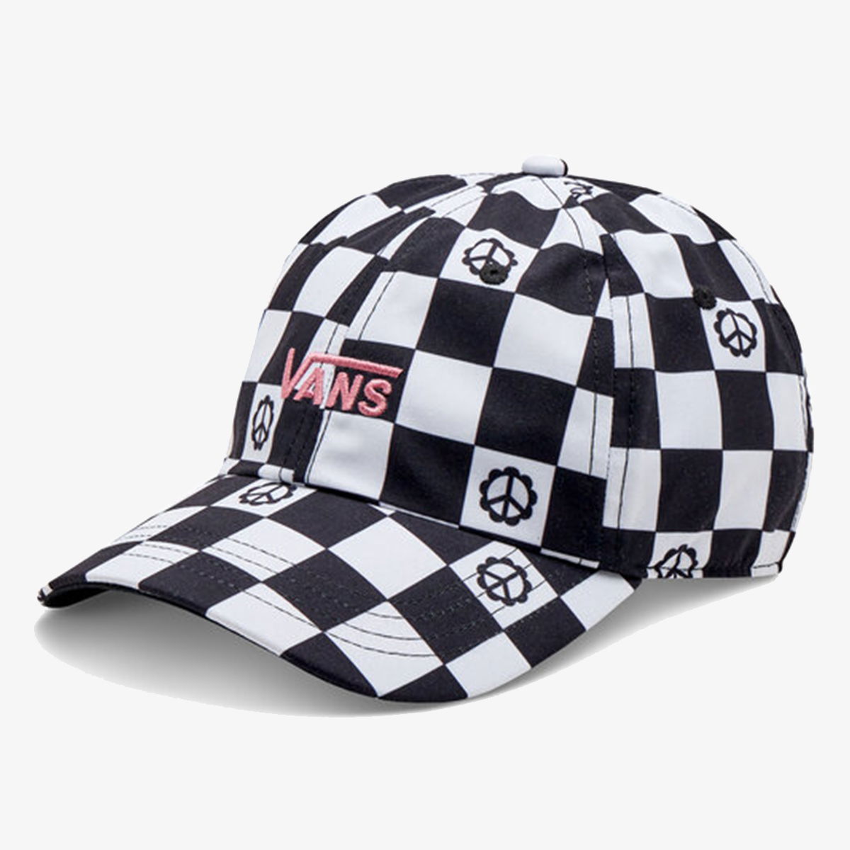 Šiltovka Vans Checkered Print Baseball Cap Čierna | VN0A34GRY0J, 1