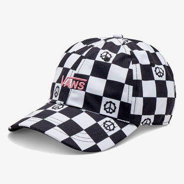 Šiltovka Vans Checkered Print Baseball Cap Čierna | VN0A34GRY0J, 1