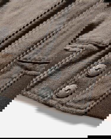 Bomber bunda Cav Empt Cotton Flannel Zip Jacket Hnedá | CES28JK15 BROWN, 4