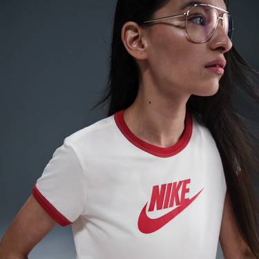 Tričko Nike Sportswear Ringer Short Sleeve T-Shirt Biela | IF4072-133, 3