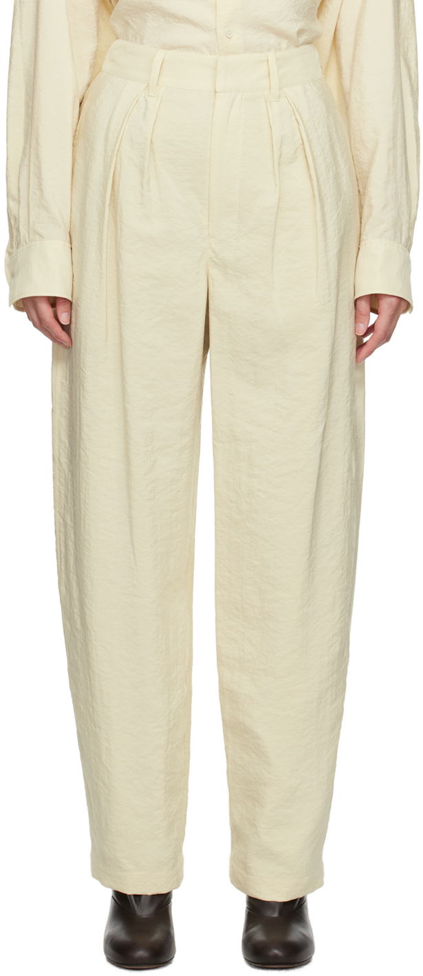 Nohavice LEMAIRE Lemaire Soft Pleated Trousers Béžová | PA1062 LF208, 0