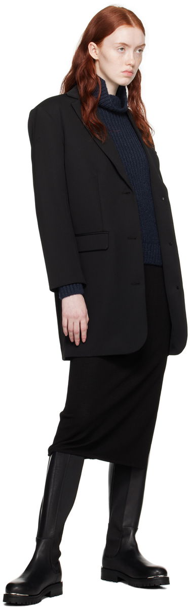 Sveter Anine Bing ANINE BING Sydney Turtleneck Sweater Navy | A-09-0102-420, 3